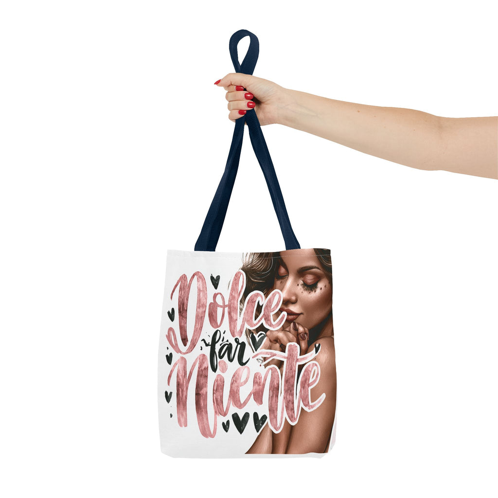 Dolce Far Niente Tote Bag — Italian 'Sweet Doing Nothing' Floral Fashion Tote