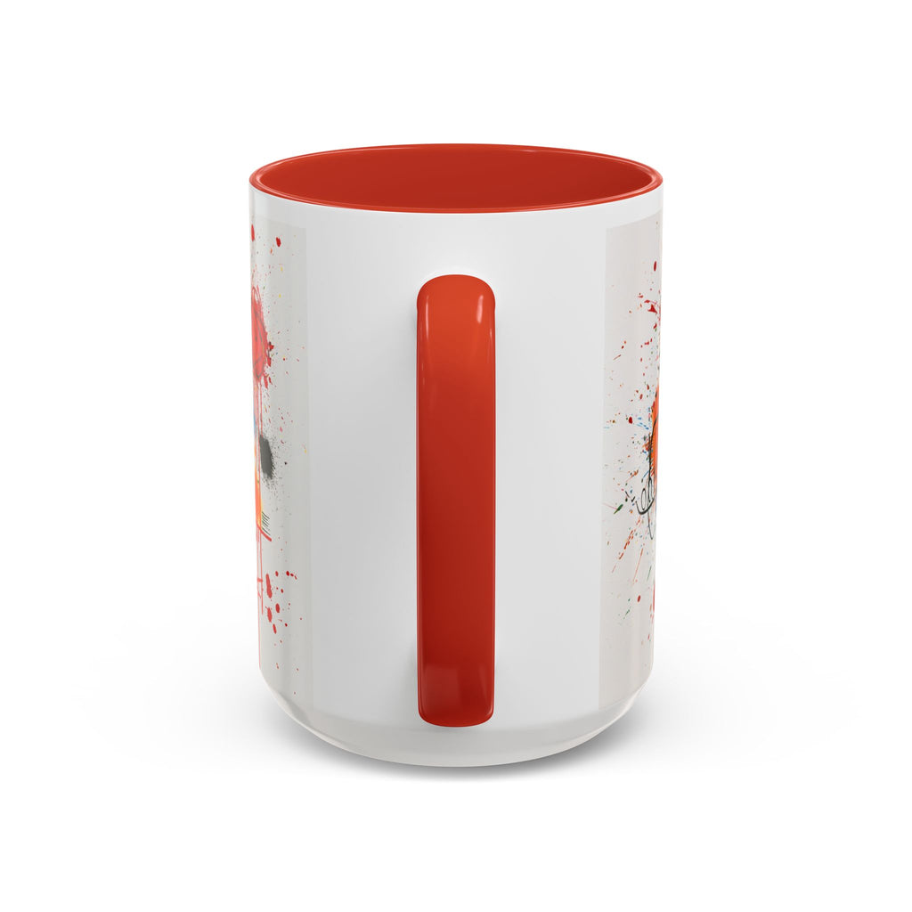 Colorful Abstract Monster Coffee Mug — Vibrant Art Accent Mug (11/15 oz)