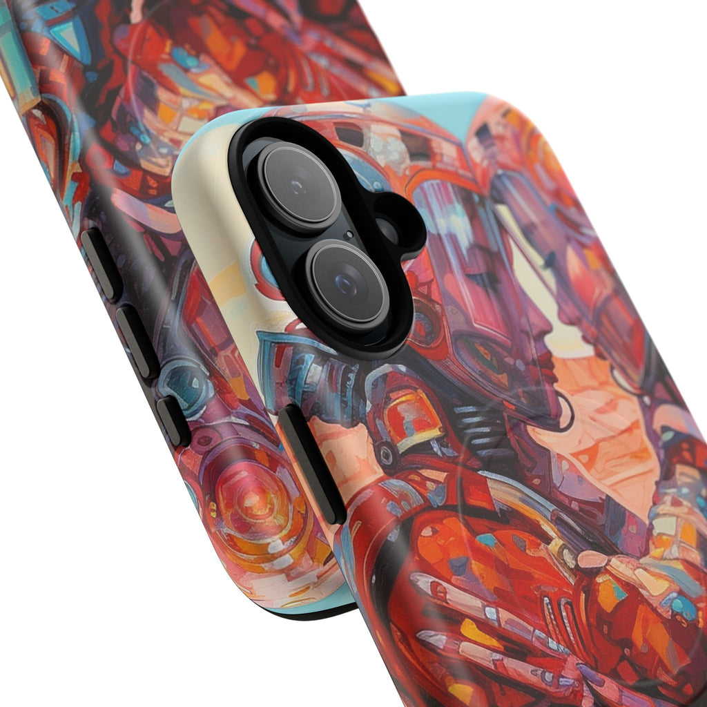 Phone Case — Colorful Futuristic Astronauts Magnetic Tough Case