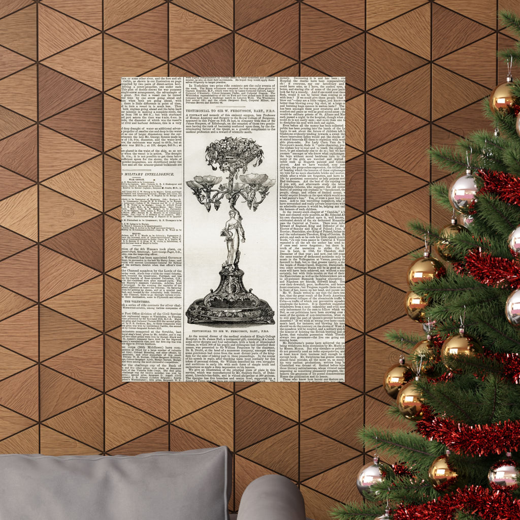 Vintage Botanical Dictionary Poster — Matte Vertical Wall Art