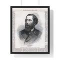 Vintage Illustrated London News Portrait Poster — Victorian Gentleman Framed Print