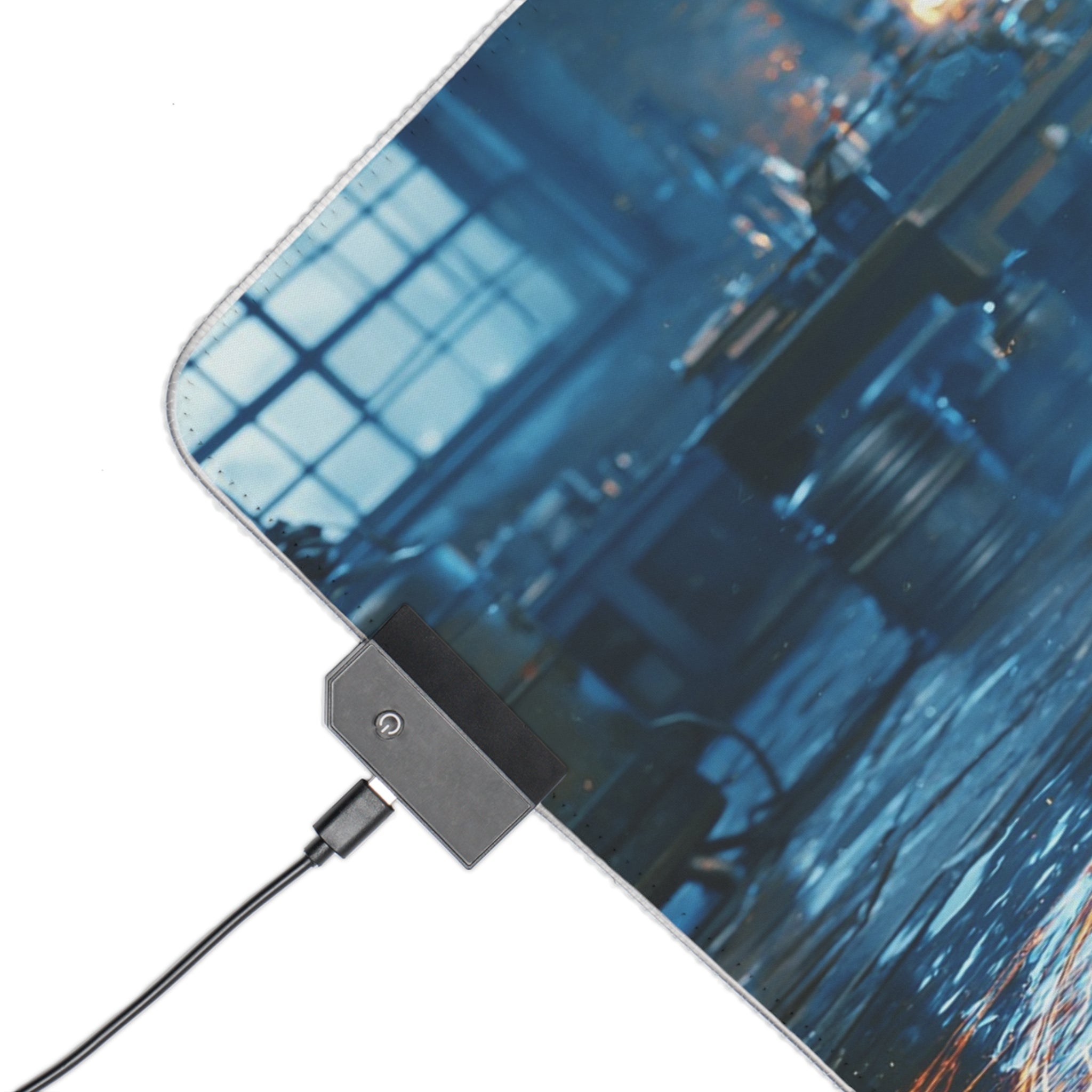 Doctor Sorcerer LED Gaming Mouse Pad — RGB Extended Mousepad with Mystic Spell Design