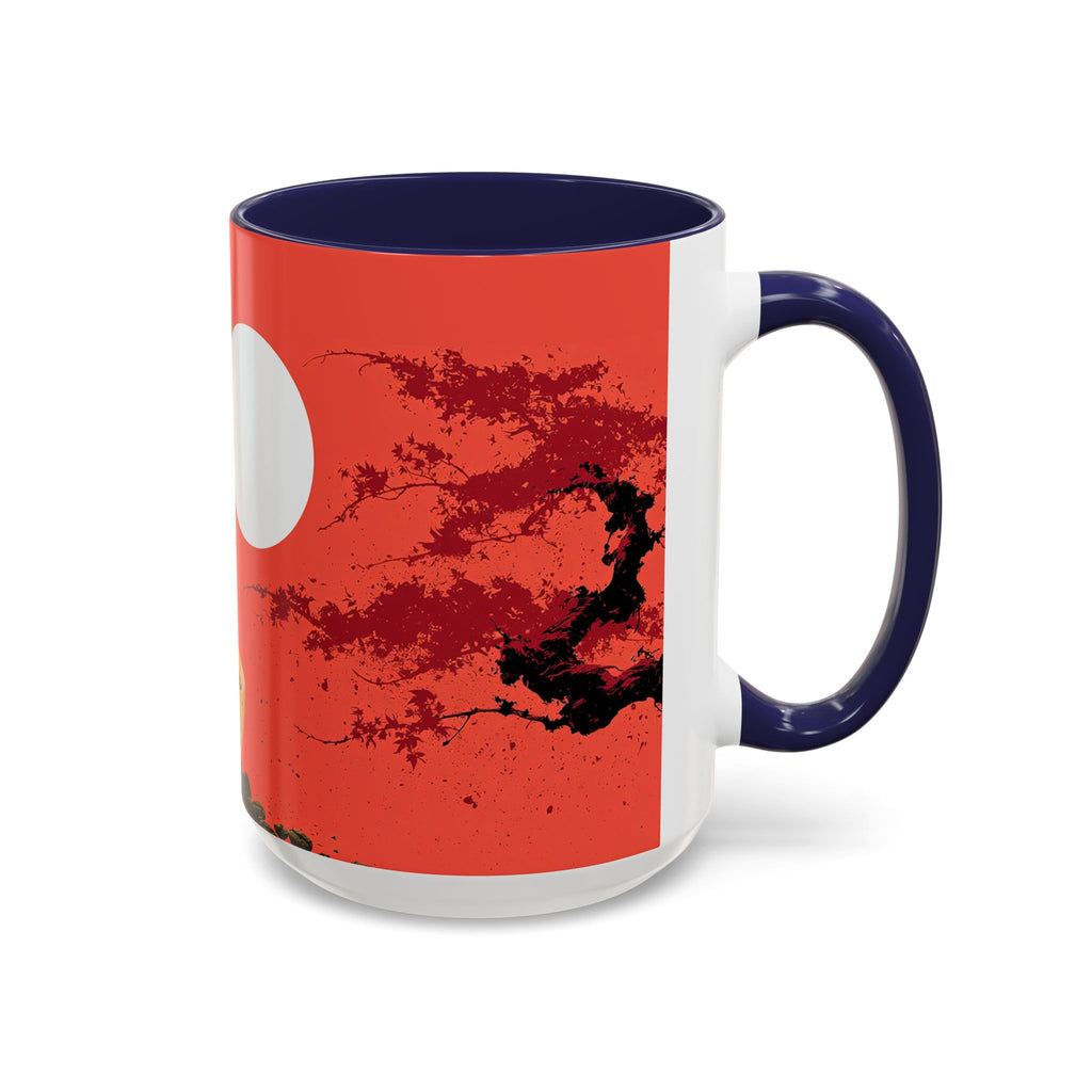 Red Coffee Mug - "Yeah, yeah, yeah ... First Coffee" Vintage Steam Design (11/15oz)