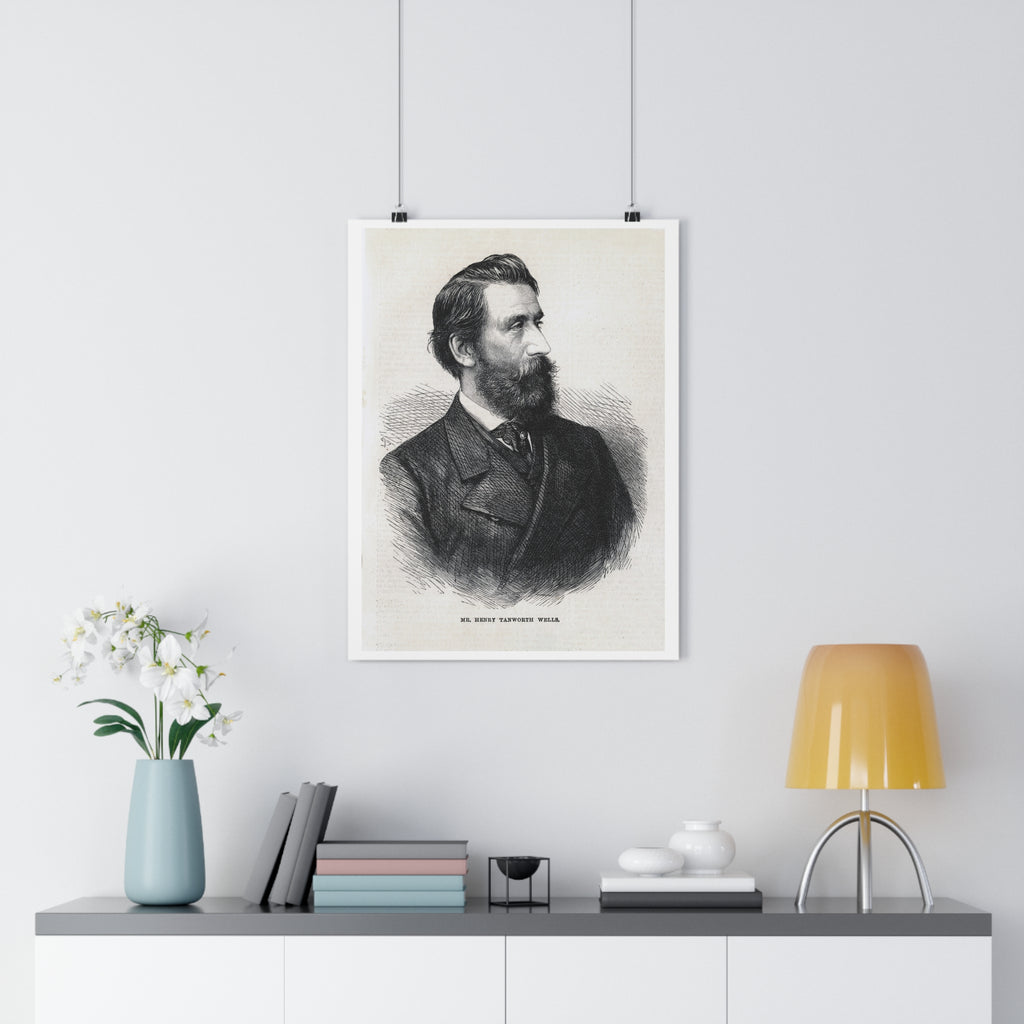 Historical Portrait Poster — Vintage 19th-Century Gentleman Print