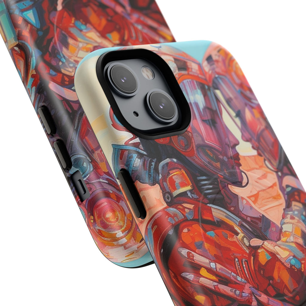 Phone Case — Colorful Futuristic Astronauts Magnetic Tough Case