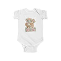 Cute Highland Cow Infant Bodysuit – Adorable Floral Horns Baby Onesie