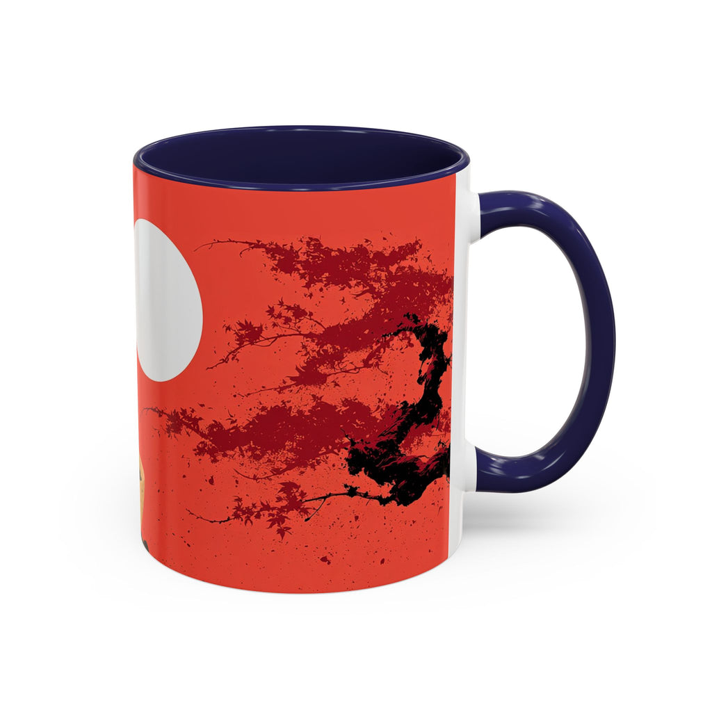 Red Coffee Mug - "Yeah, yeah, yeah ... First Coffee" Vintage Steam Design (11/15oz)