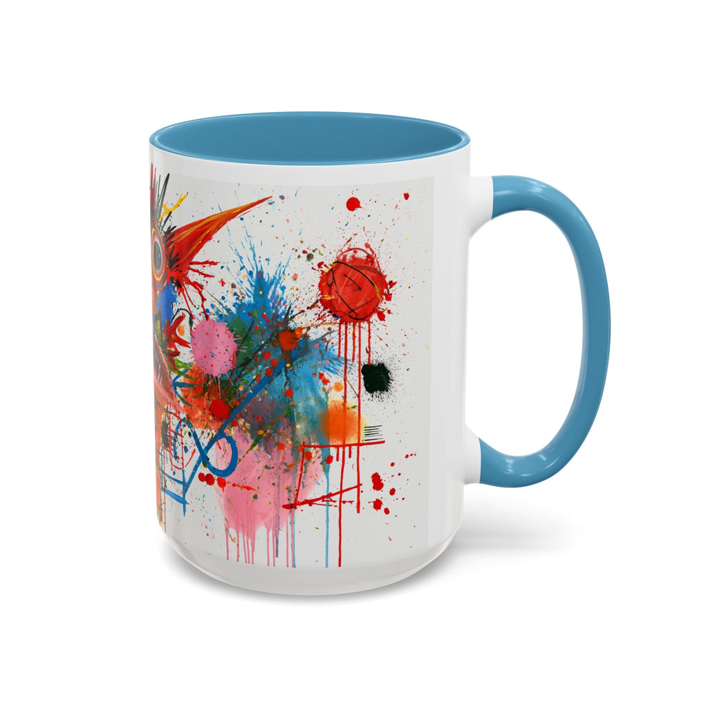 Colorful Abstract Monster Coffee Mug — Vibrant Art Accent Mug (11/15 oz)