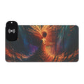LED Wireless Charging Gaming Mouse Pad — Phoenix Art RGB Desk Mat