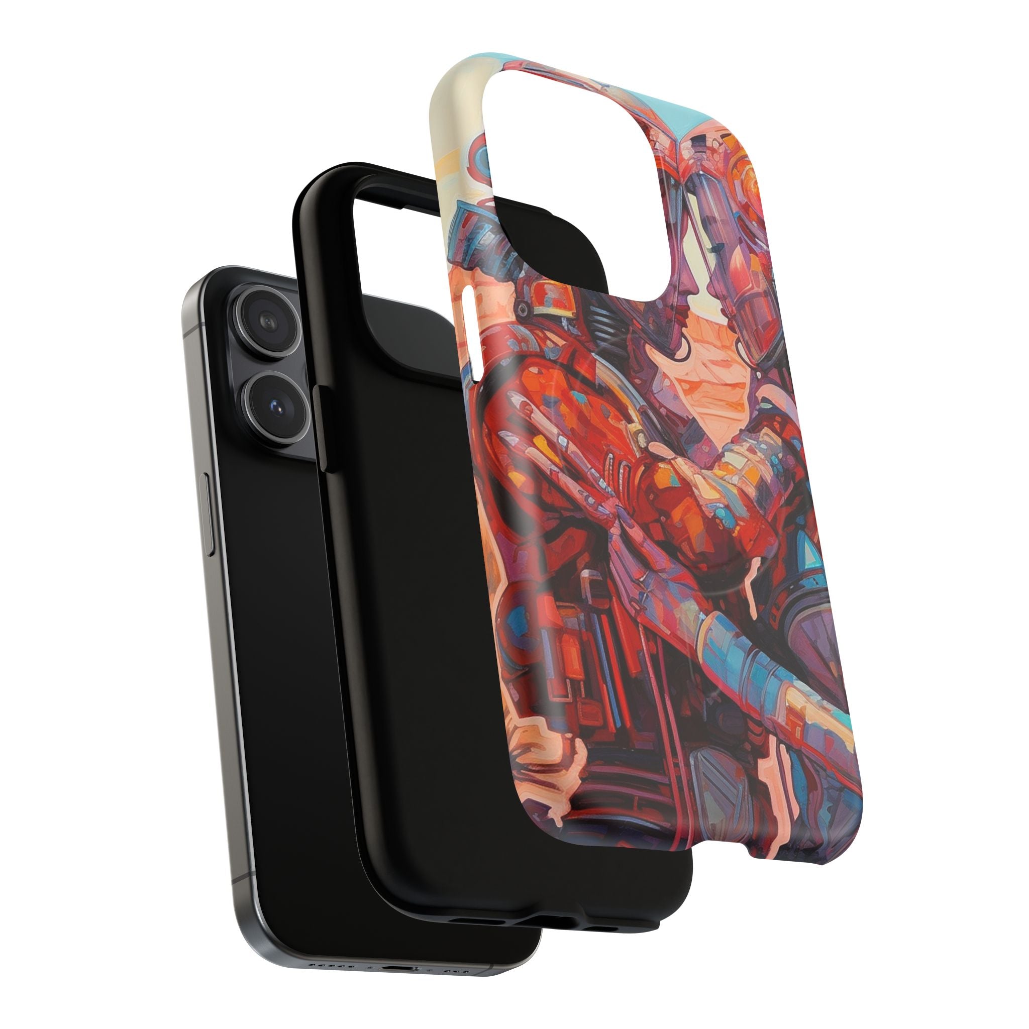 Phone Case — Colorful Futuristic Astronauts Magnetic Tough Case