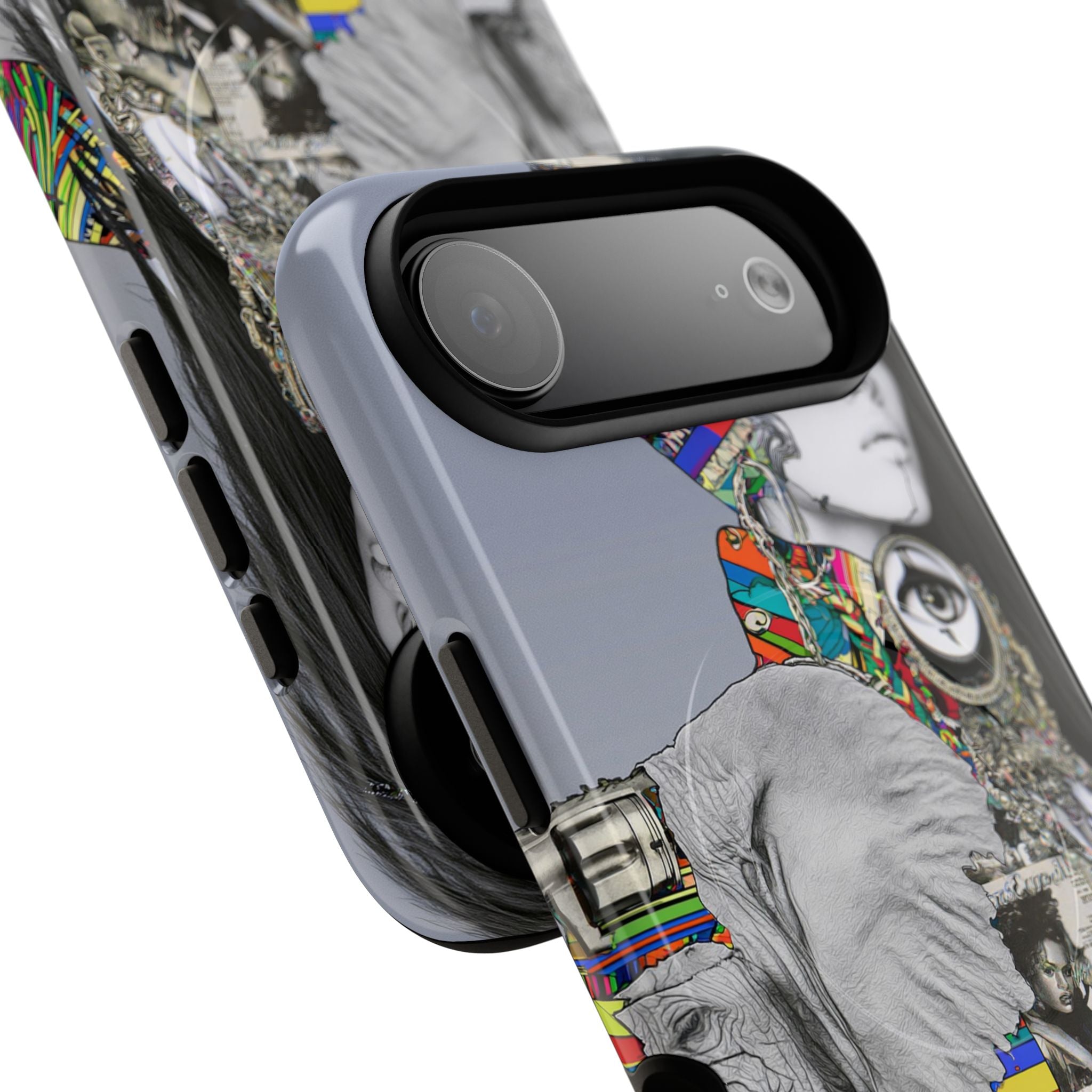 Artistic Elephant Collage Phone Case — Tough Magnetic Protective Cover