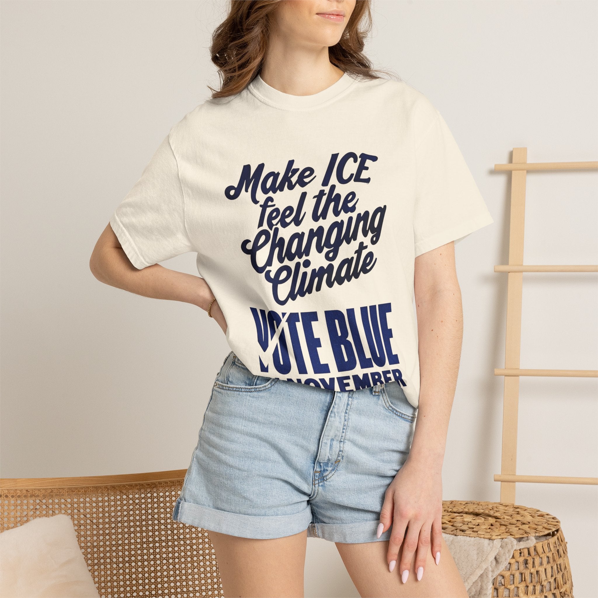 Make ICE Feel the Changing Climate - Vote Blue T-Shirt