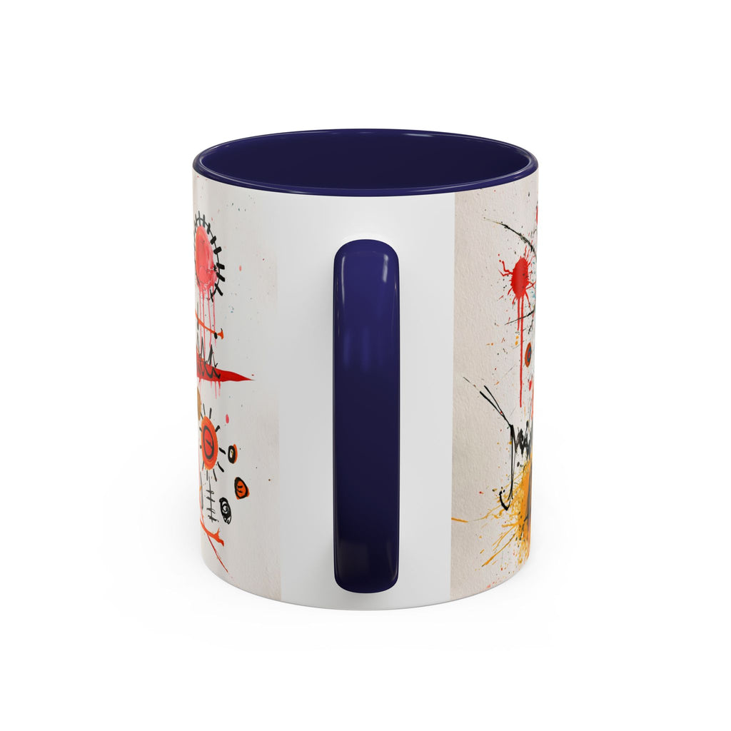 Abstract Monster Art Coffee Mug — Colorful Graffiti-Style Accent Mug (11/15oz)