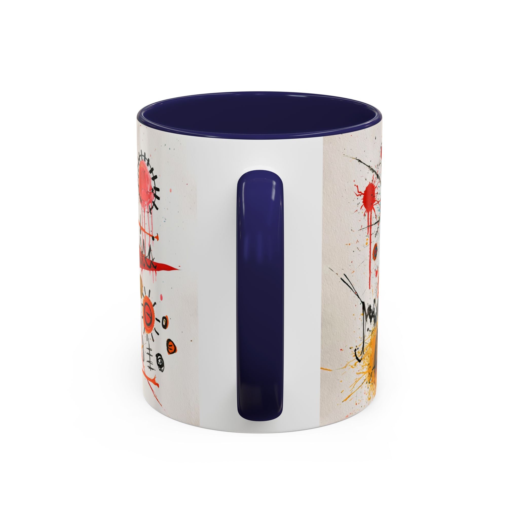Abstract Monster Art Coffee Mug — Colorful Graffiti-Style Accent Mug (11/15oz)