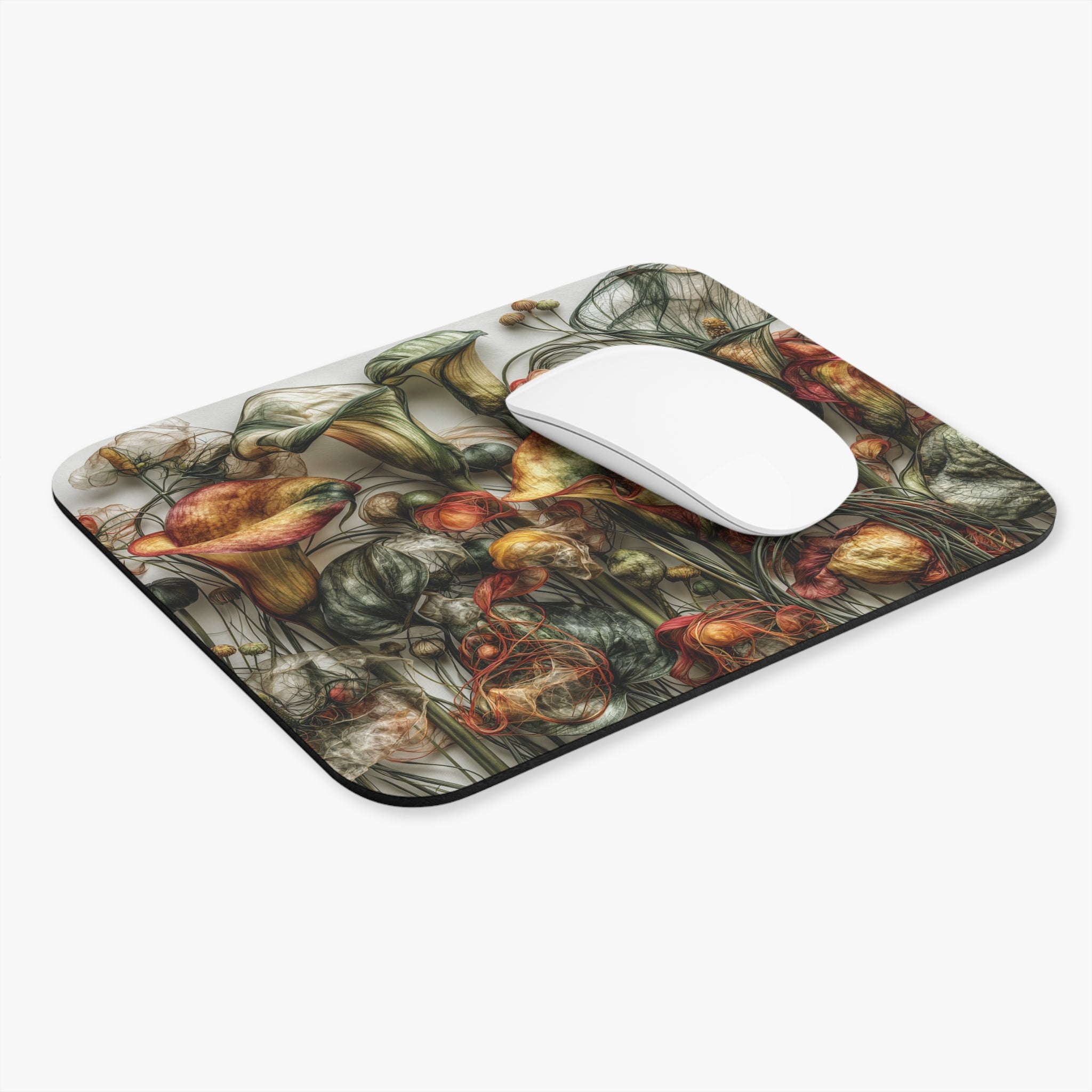 Floral Fantasy Mouse Pad – Ethereal Carnivorous Plant Desk Mat