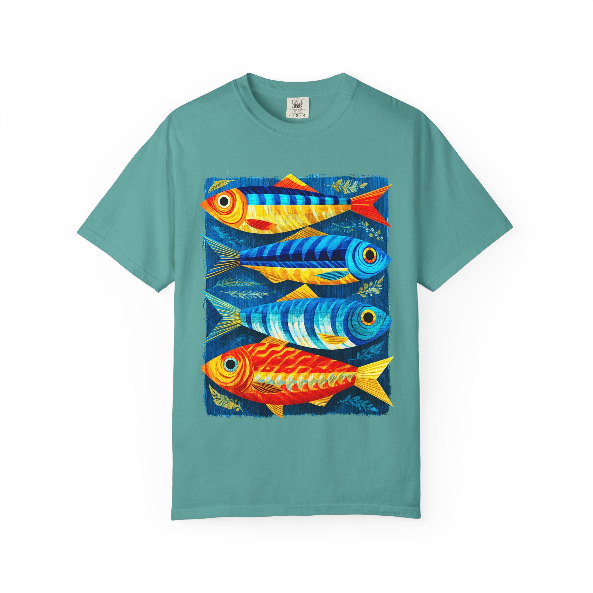 T-Shirt — Colorful Tropical Fish Graphic Tee