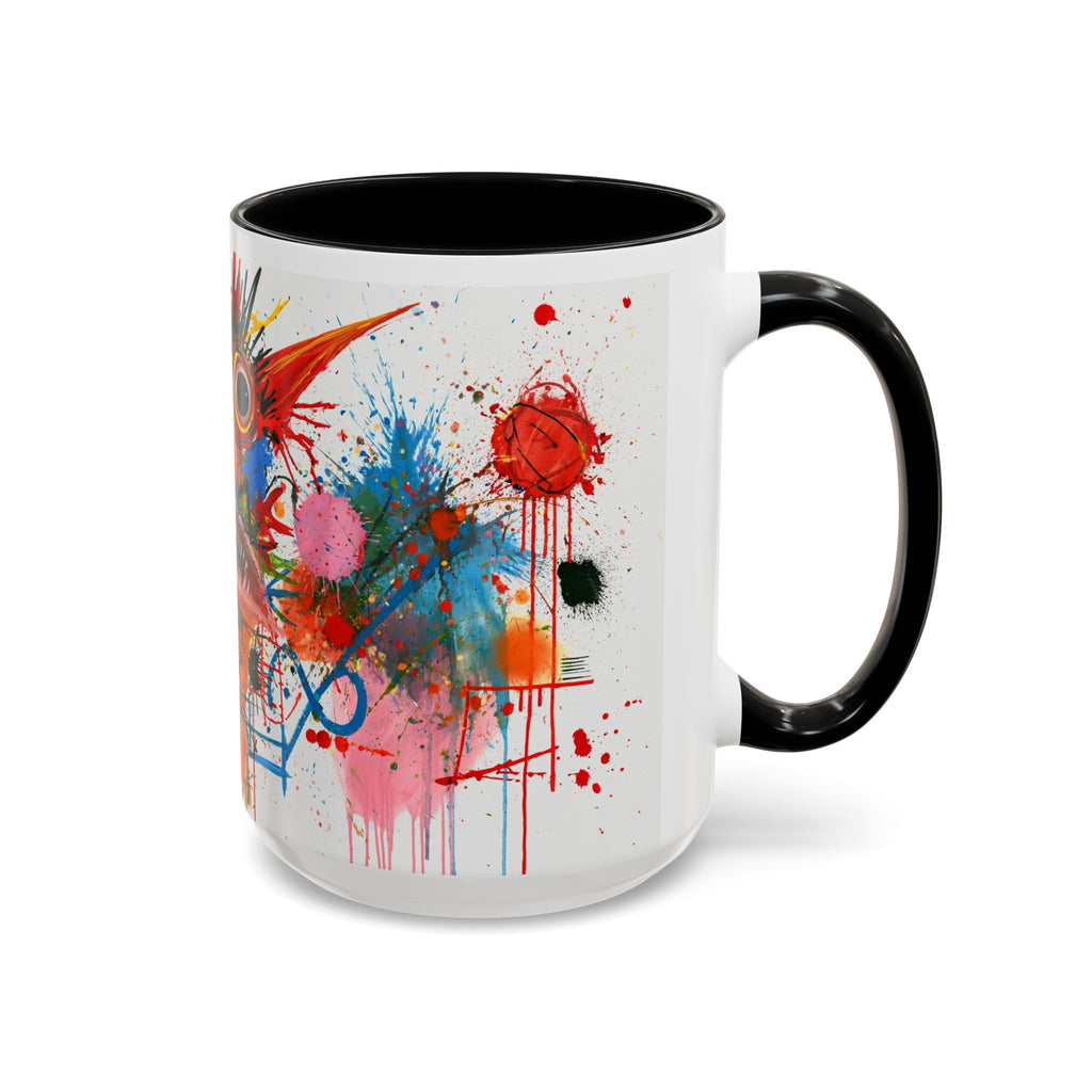 Colorful Abstract Monster Coffee Mug — Vibrant Art Accent Mug (11/15 oz)