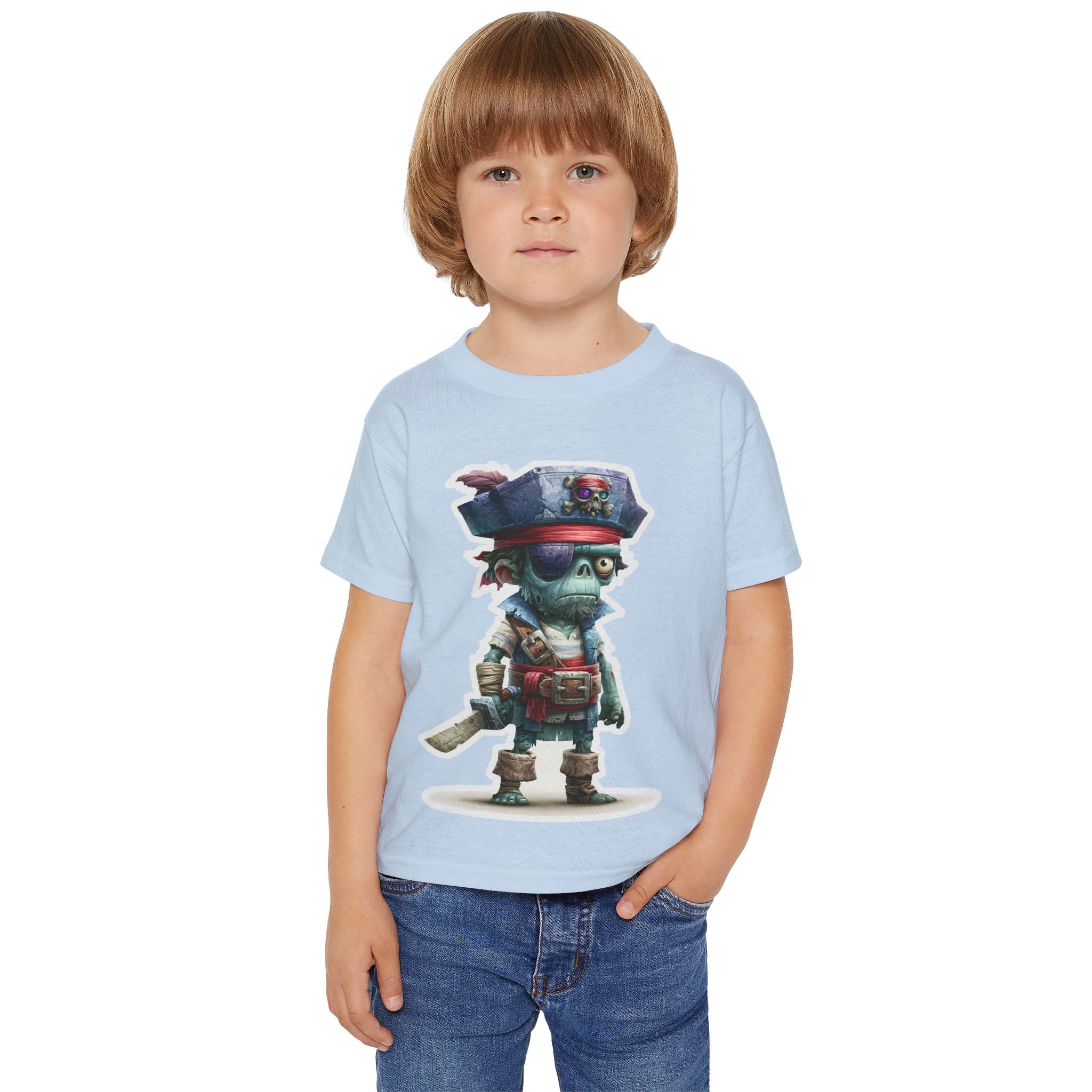 Toddler Pirate Skeleton Tee — Cute Skull Captain Kids T‑Shirt