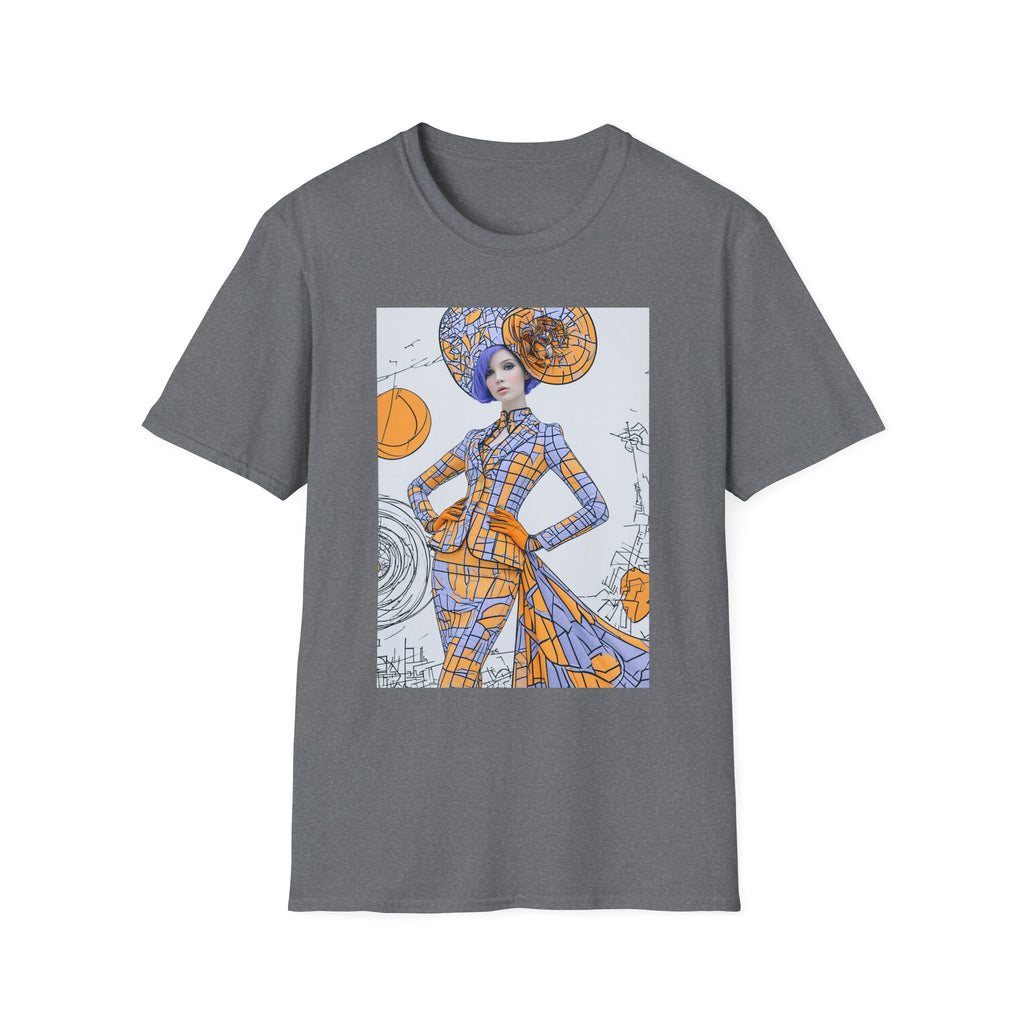Art Nouveau Pumpkin Fashion T‑Shirt — Stylish Halloween Costume Tee