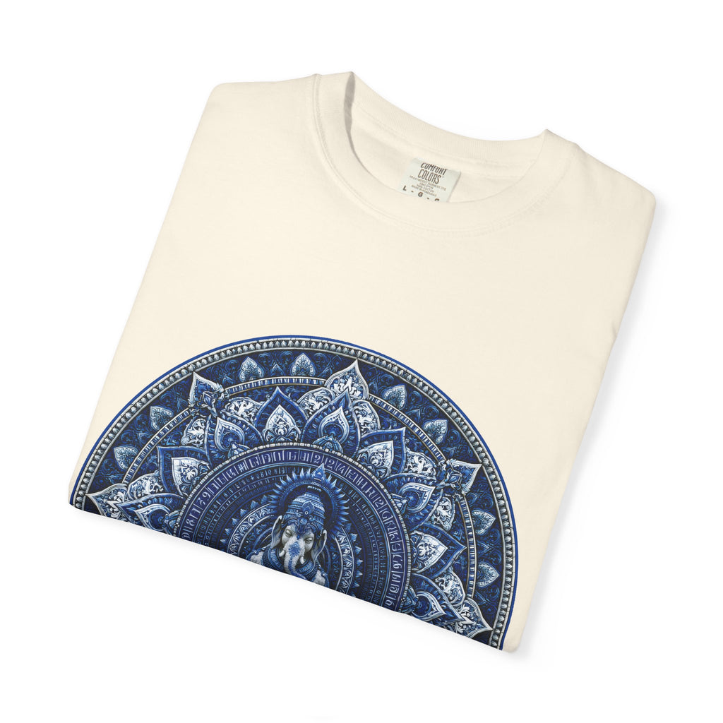 Lotus Mandala T-Shirt — Blue Ganesh Yoga Tee