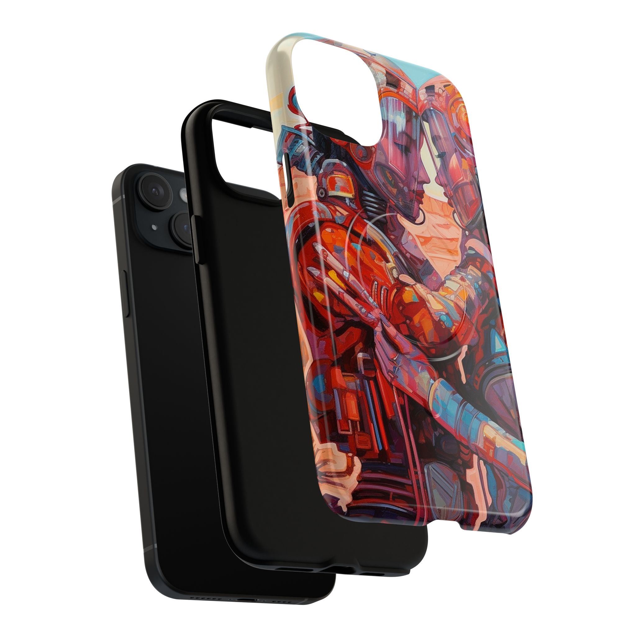 Phone Case — Colorful Futuristic Astronauts Magnetic Tough Case