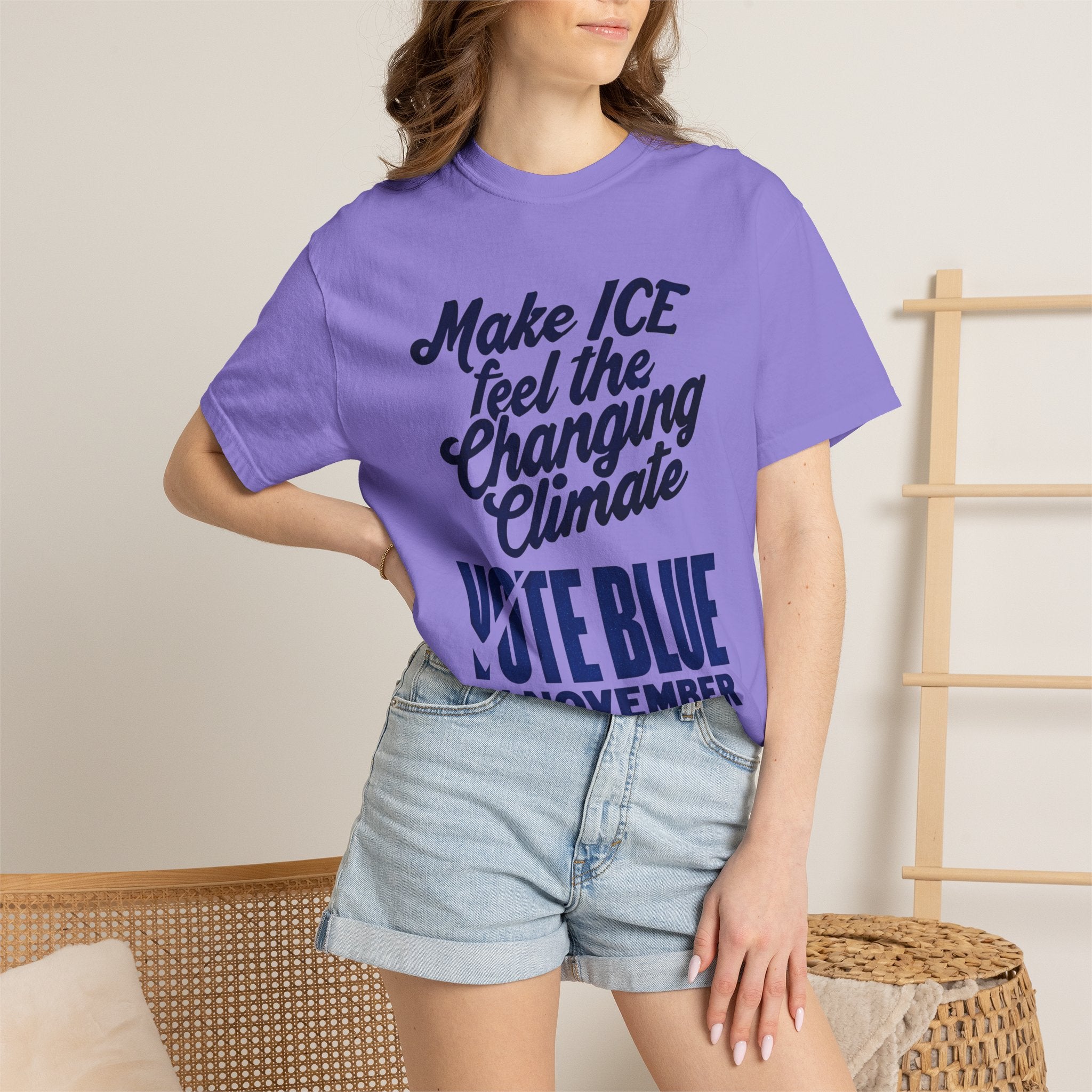 Make ICE Feel the Changing Climate - Vote Blue T-Shirt