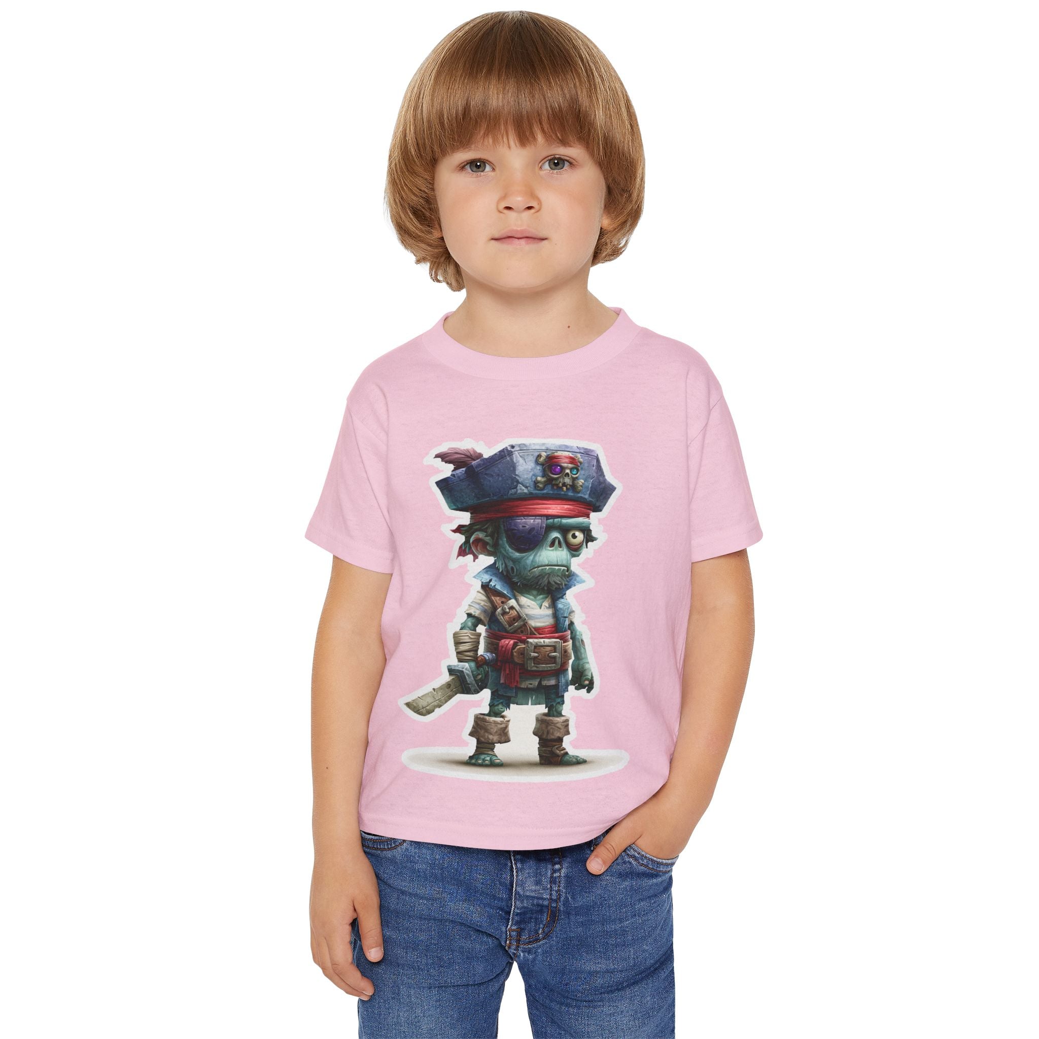 Toddler Pirate Skeleton Tee — Cute Skull Captain Kids T‑Shirt