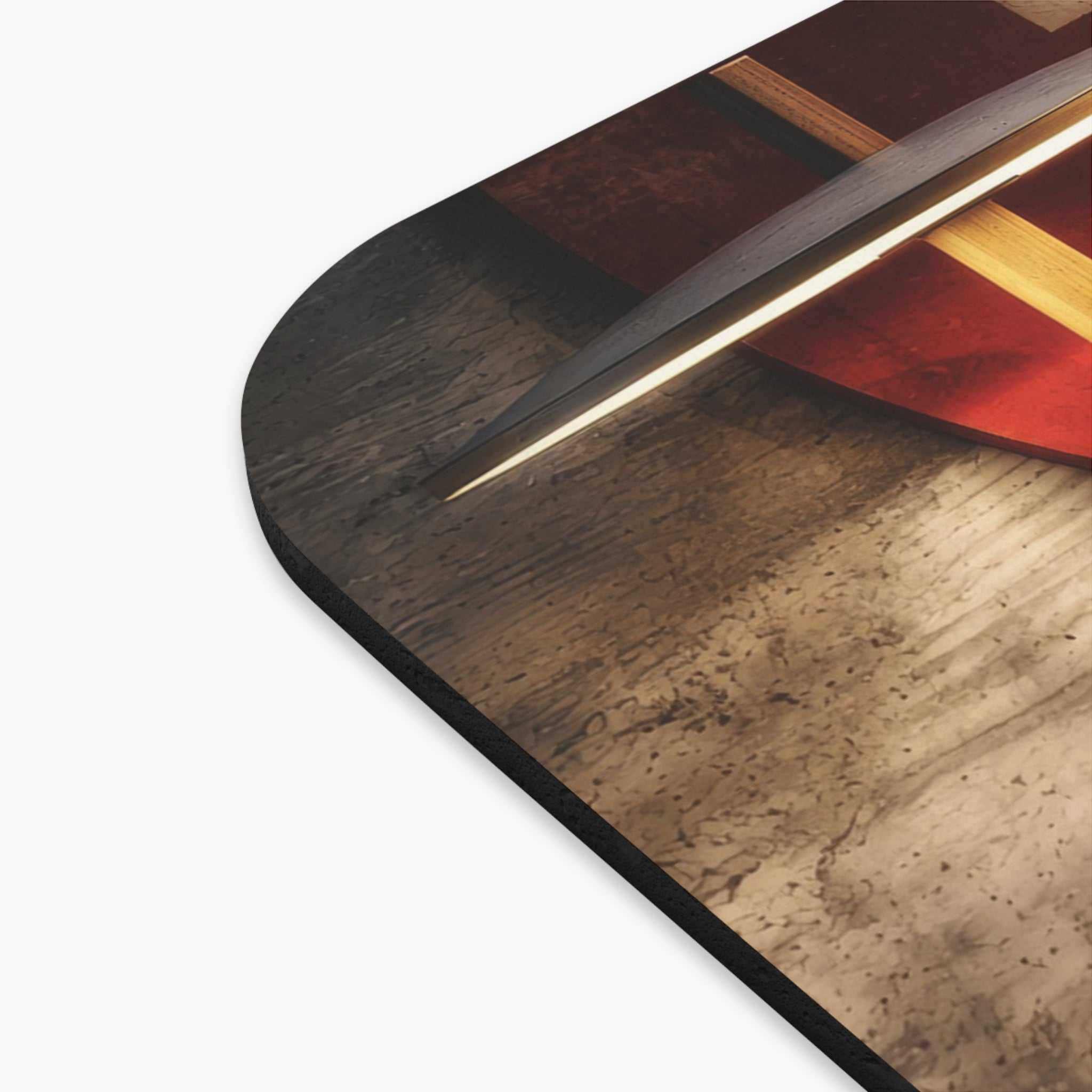 Retro Guitar Studio Mouse Pad — Vintage Electric & Acoustic Music Desk Mat