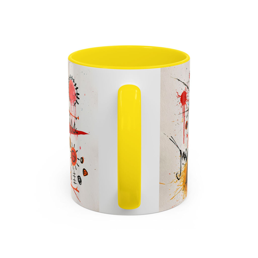 Abstract Monster Art Coffee Mug — Colorful Graffiti-Style Accent Mug (11/15oz)