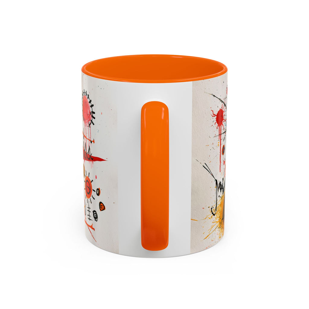 Abstract Monster Art Coffee Mug — Colorful Graffiti-Style Accent Mug (11/15oz)
