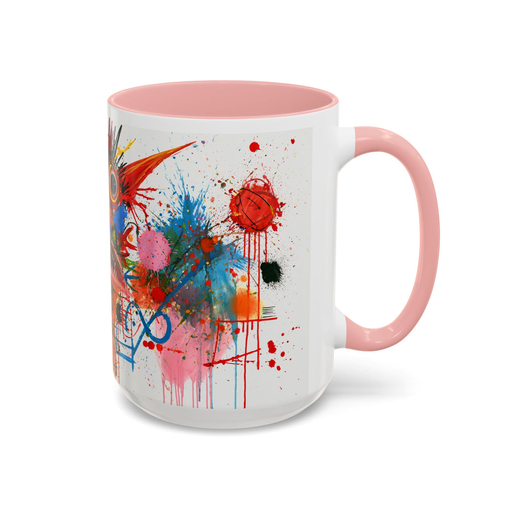 Colorful Abstract Monster Coffee Mug — Vibrant Art Accent Mug (11/15 oz)