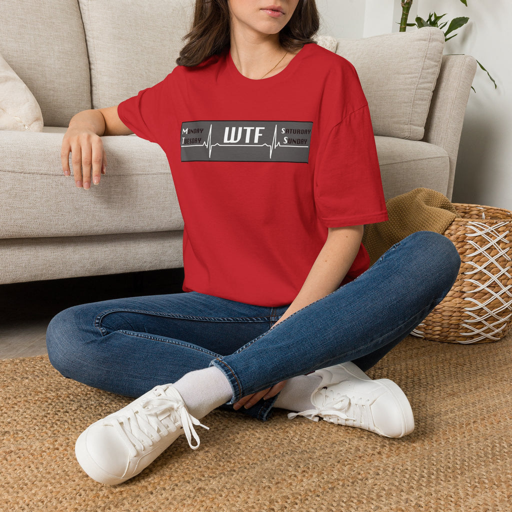 T-Shirt — WTF Weekday Pulse Graphic Tee (Monday–Sunday)