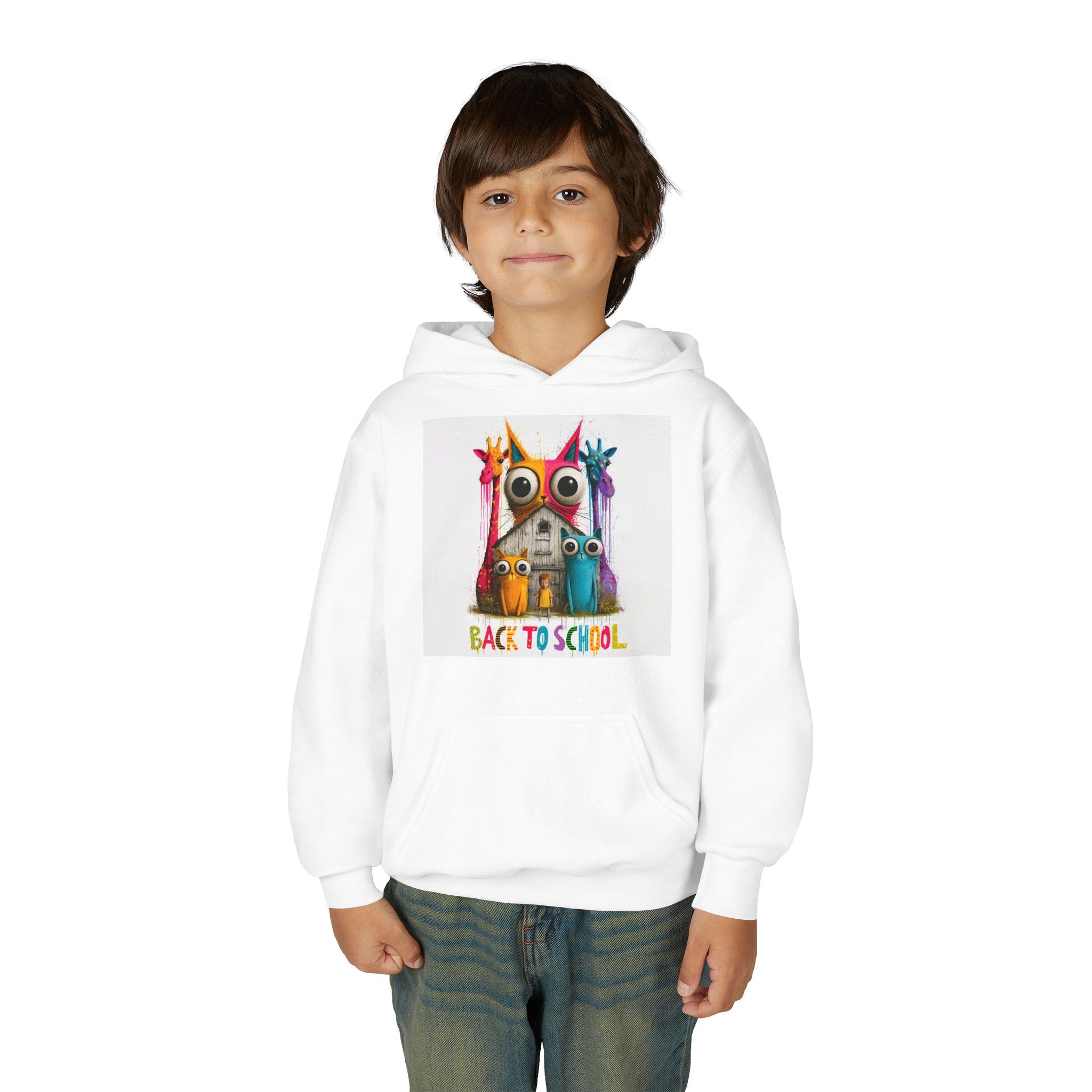 Kids 'Back to School' Owl Hoodie – Colorful Classroom Sweatshirt