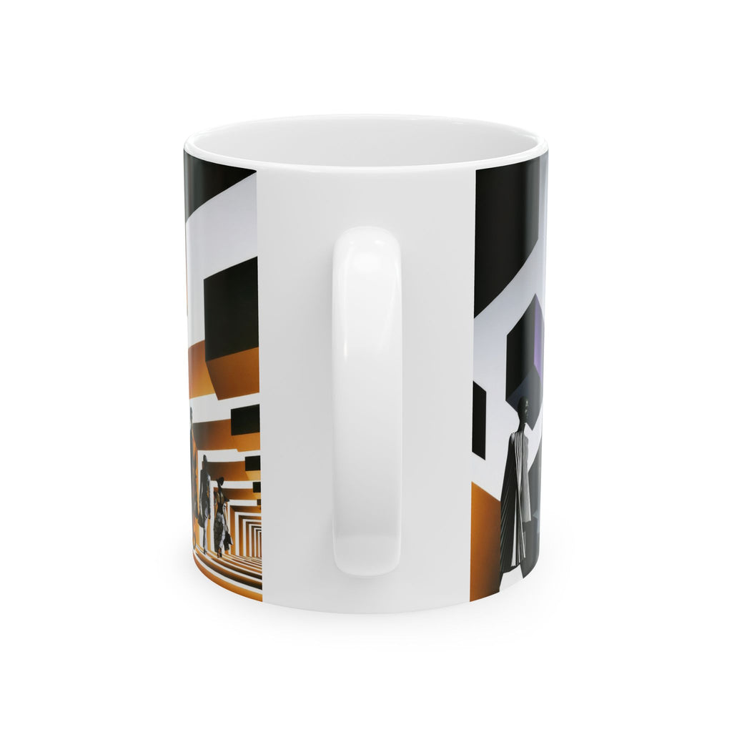 Fashion Runway Ceramic Mug — Stylish Models Graphic (11oz/15oz)