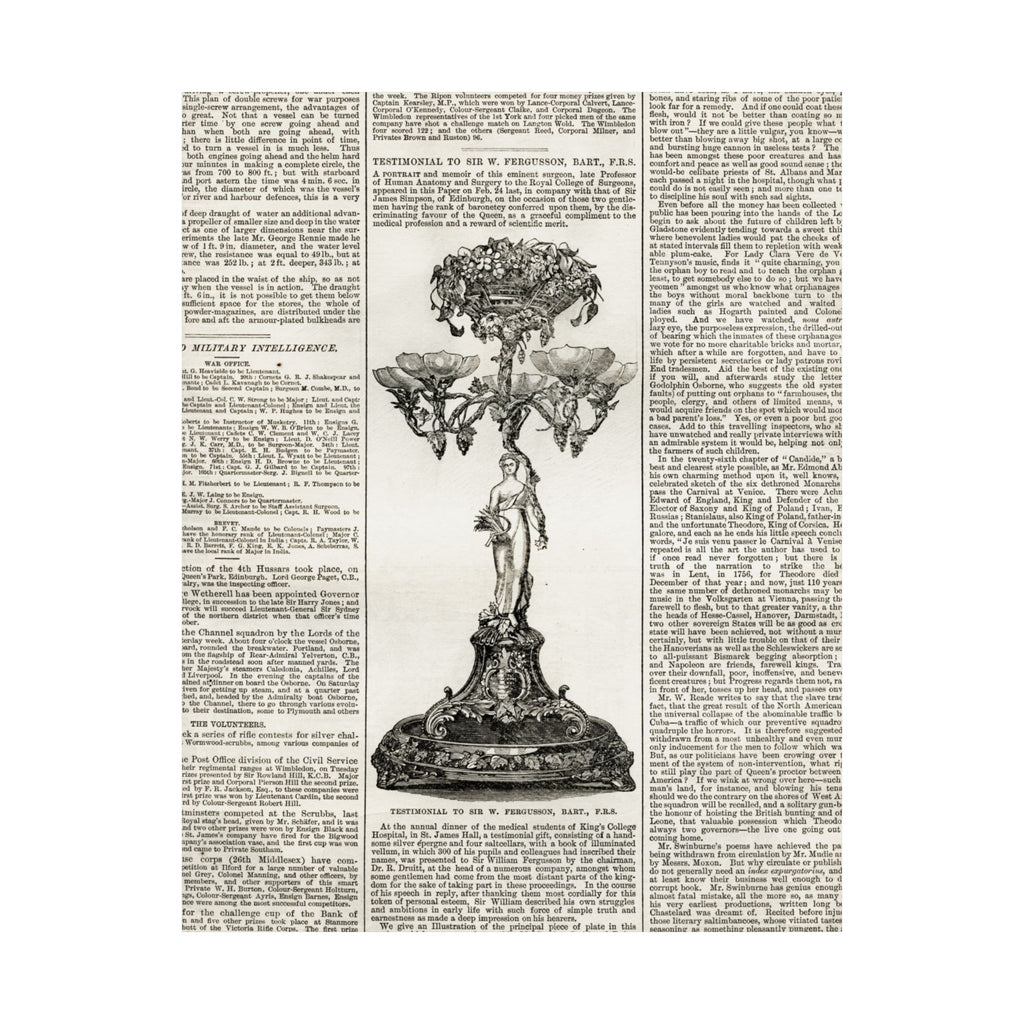 Vintage Botanical Dictionary Poster — Matte Vertical Wall Art