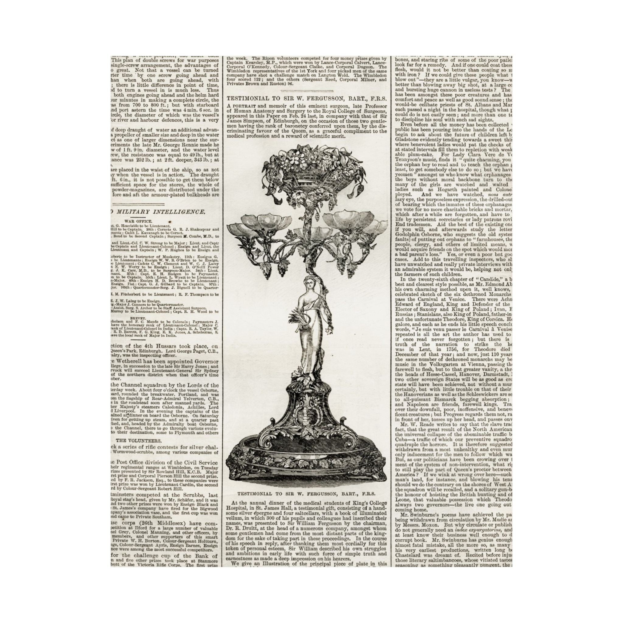 Vintage Botanical Dictionary Poster — Matte Vertical Wall Art