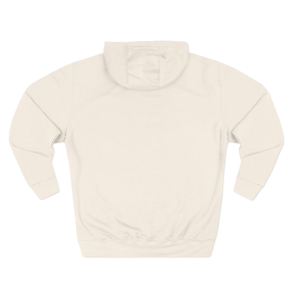 Retro Surfboard Graphic Hoodie — Three-Panel Fleece Pullover