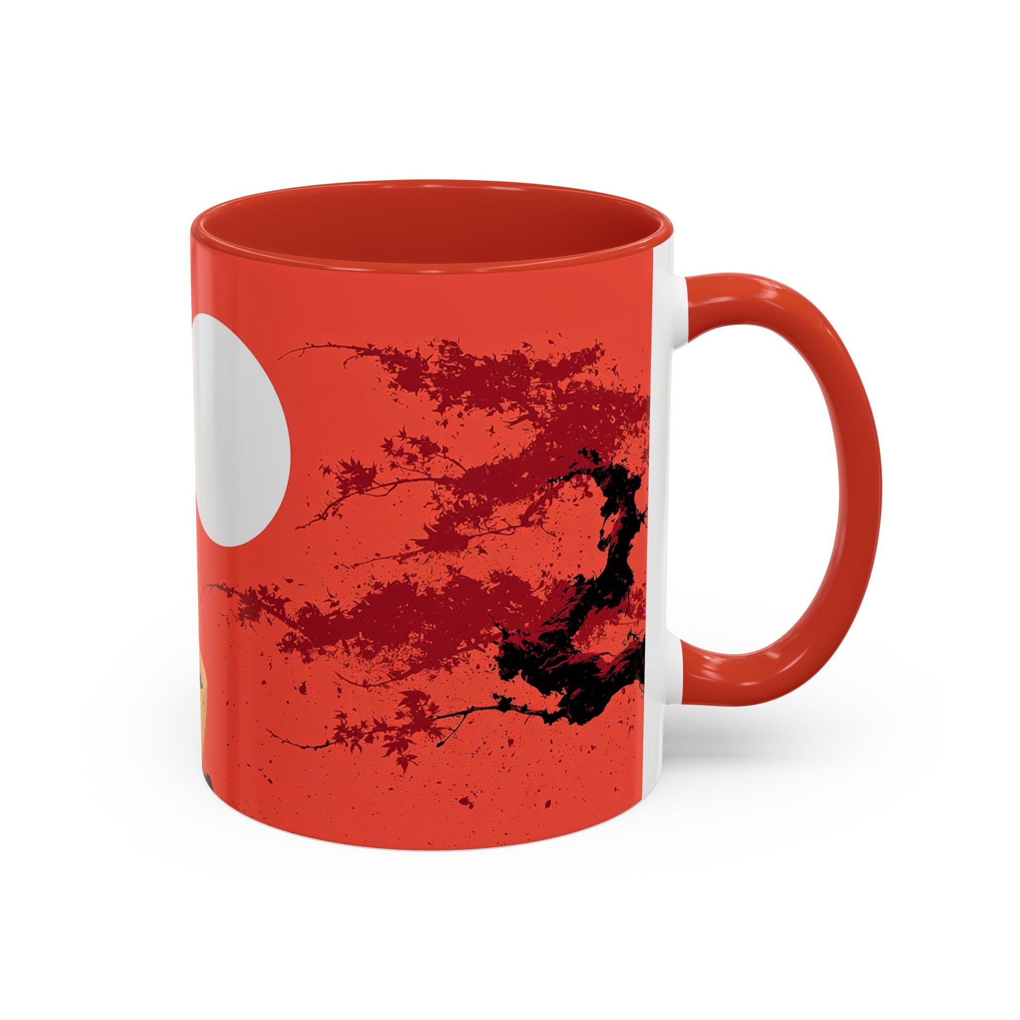 Red Coffee Mug - "Yeah, yeah, yeah ... First Coffee" Vintage Steam Design (11/15oz)