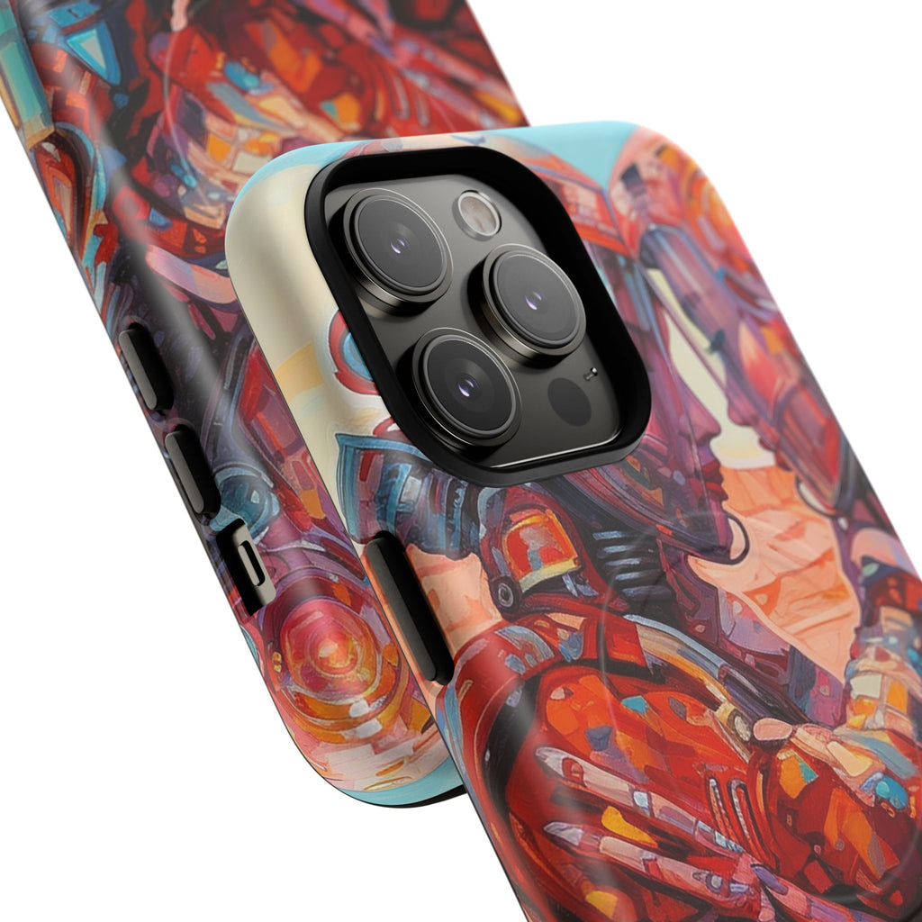 Phone Case — Colorful Futuristic Astronauts Magnetic Tough Case