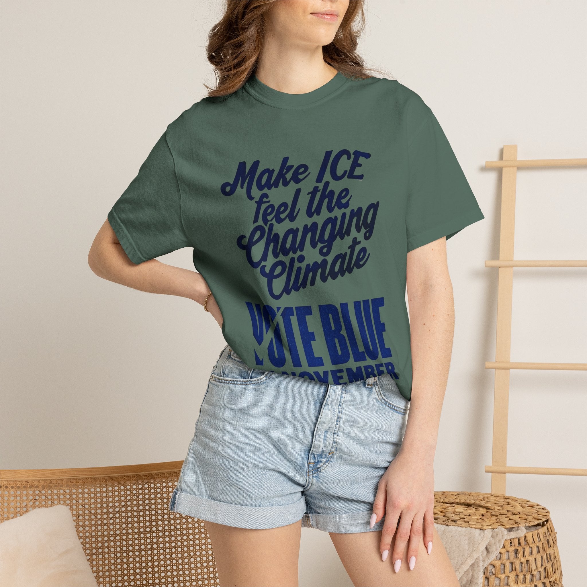 Make ICE Feel the Changing Climate - Vote Blue T-Shirt