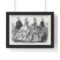 Victorian Fashion Print Poster – Vintage 19th Century Costume Illustration Wall Art