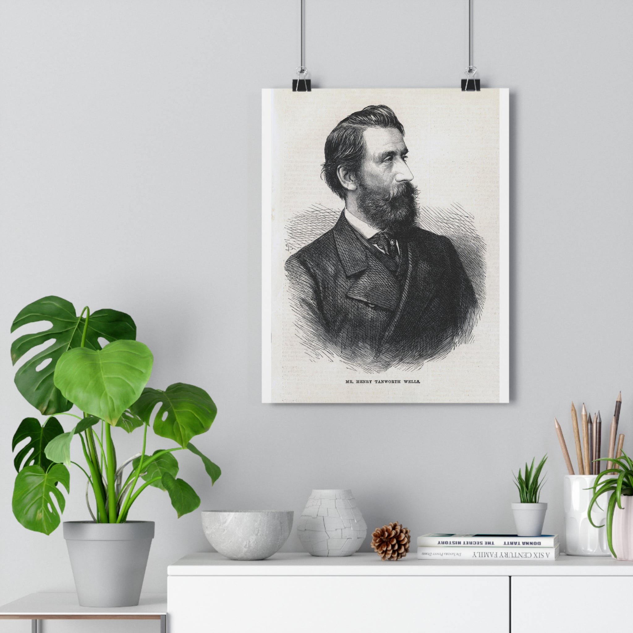 Historical Portrait Poster — Vintage 19th-Century Gentleman Print