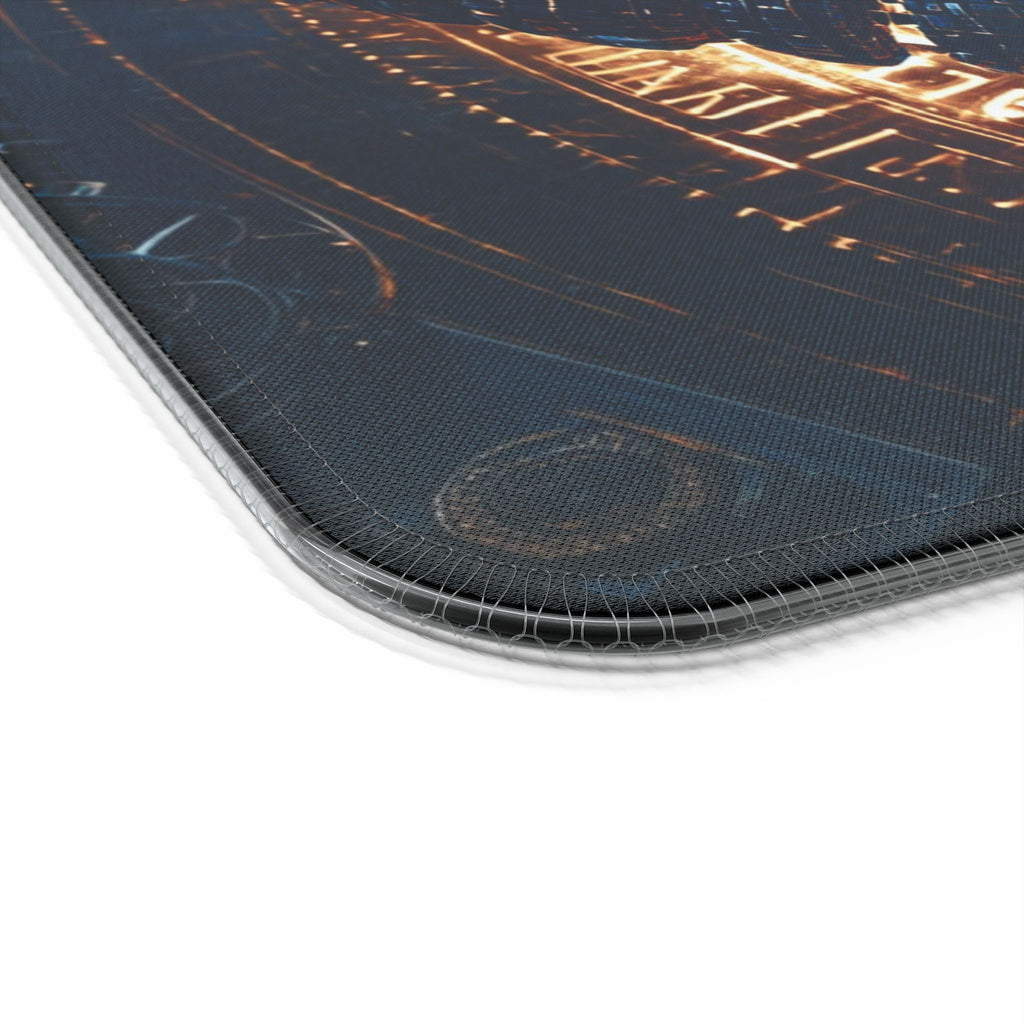LED Wireless Charging Gaming Mouse Pad — DNA Sci‑Fi RGB Desk Mat