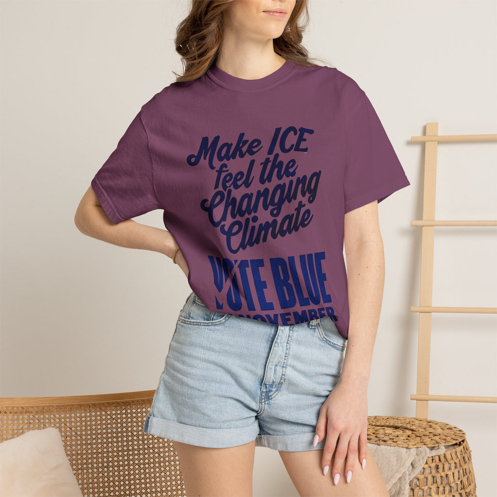 Make ICE Feel the Changing Climate - Vote Blue T-Shirt