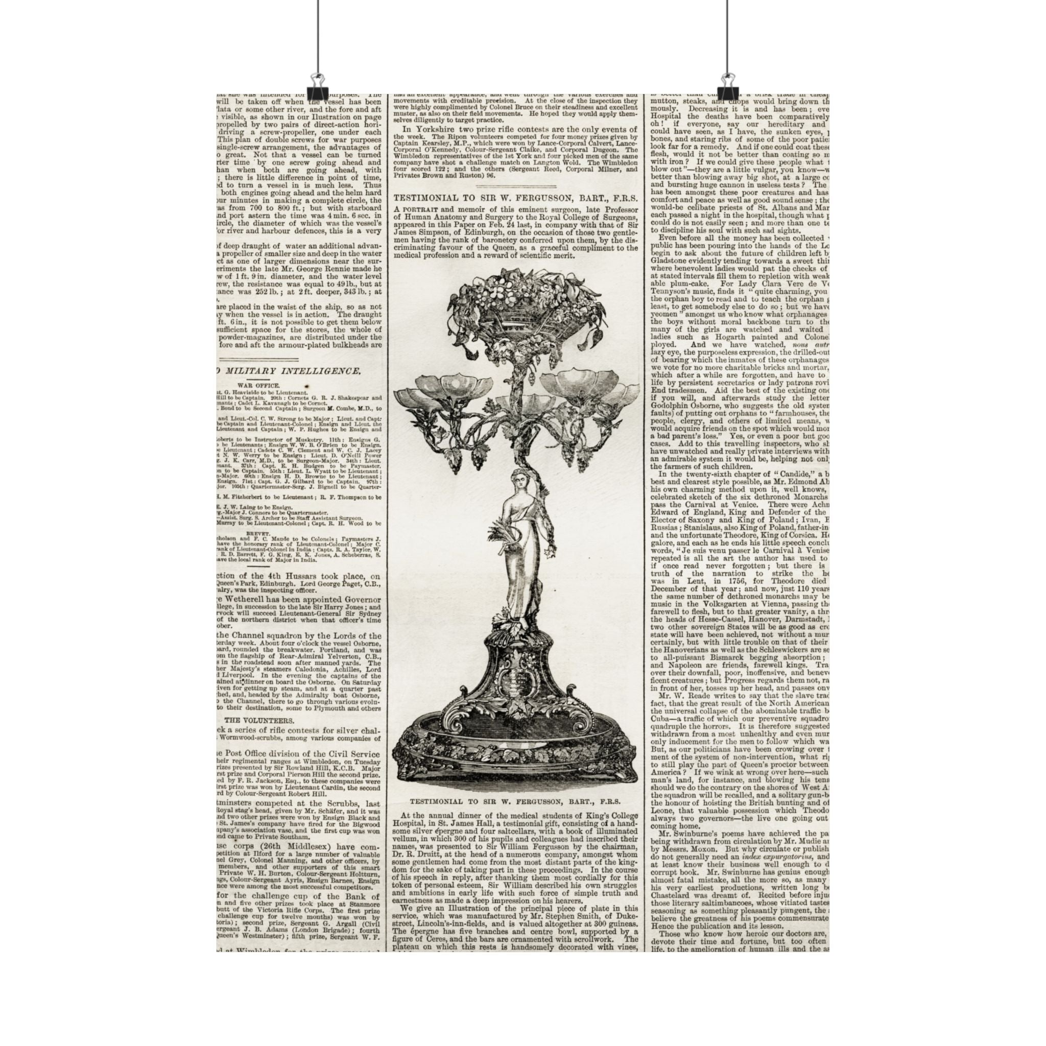Vintage Botanical Dictionary Poster — Matte Vertical Wall Art