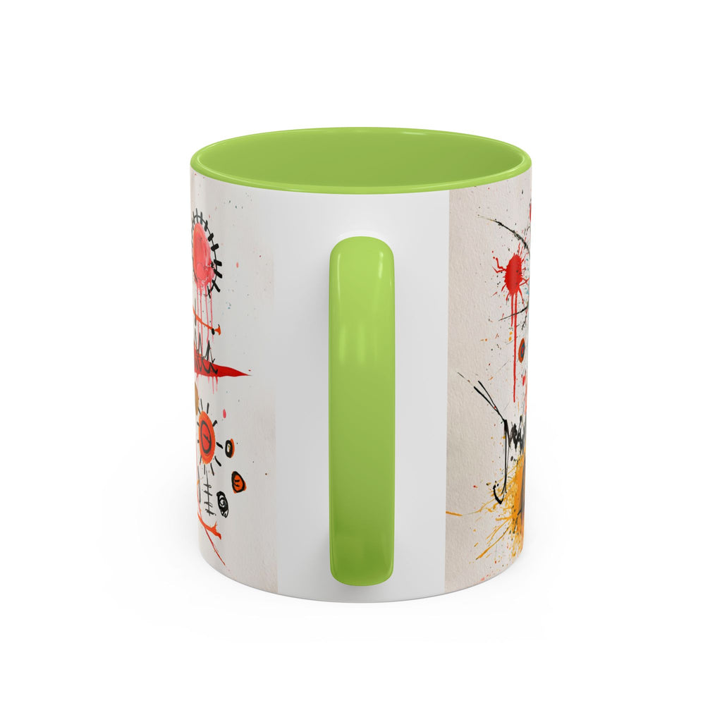 Abstract Monster Art Coffee Mug — Colorful Graffiti-Style Accent Mug (11/15oz)