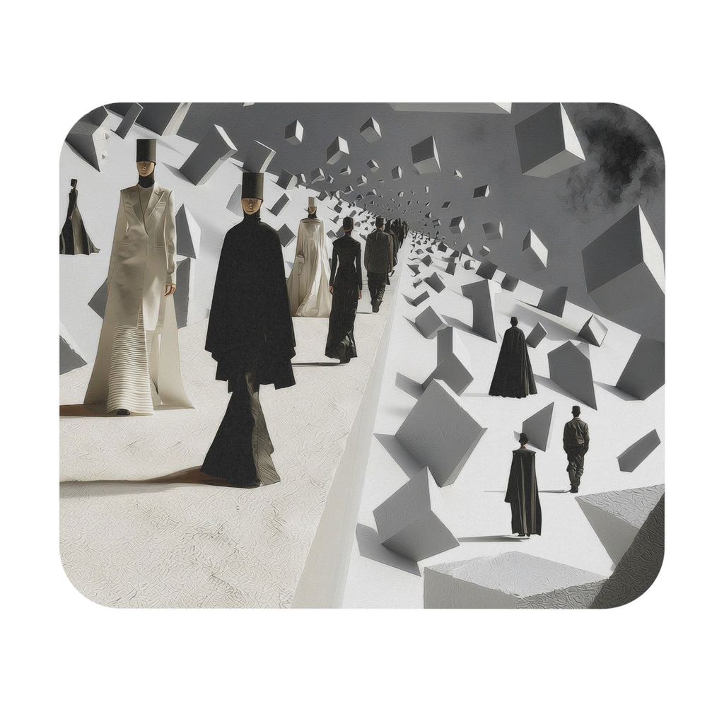 Surreal Runway Mouse Pad — Avant-Garde Fashion Desk Mat
