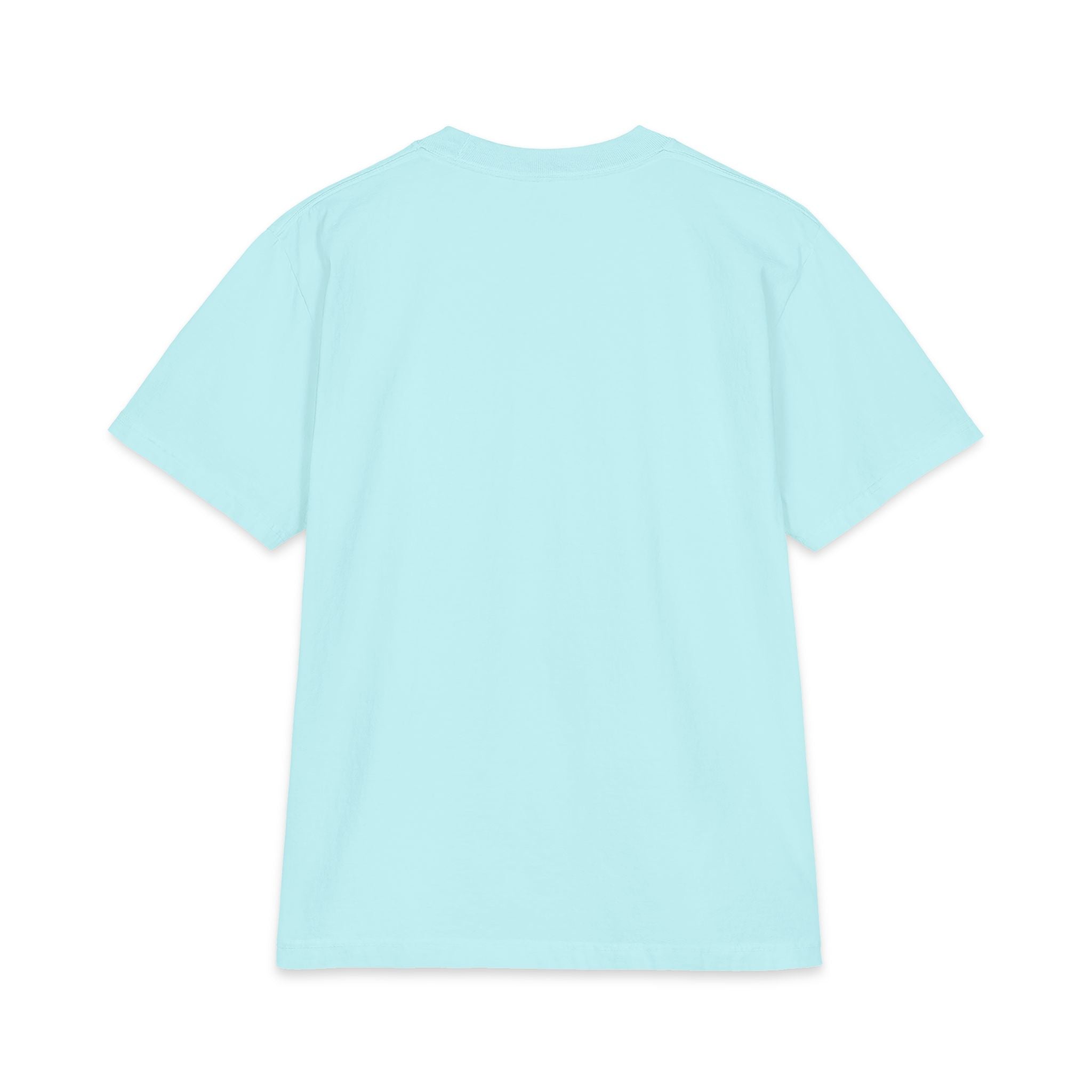 Artistic Portrait Tee — Blue Surreal Faces Graphic T-Shirt