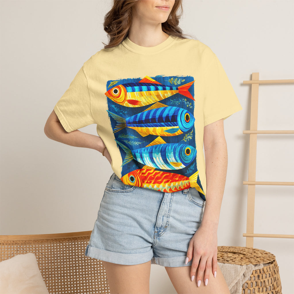 T-Shirt — Colorful Tropical Fish Graphic Tee