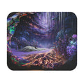 Mystic Cavern Mouse Pad — Purple Fantasy Landscape Desk Mat